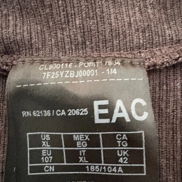 GUESS Charcoal Long Sleeve Henley Shirt - Picture 8 of 9